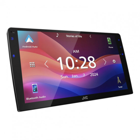 JVC KW-M80AW 9" Display Universal Digital Media Receiver with Wireless Apple CarPlay, Android Auto, Mirroring