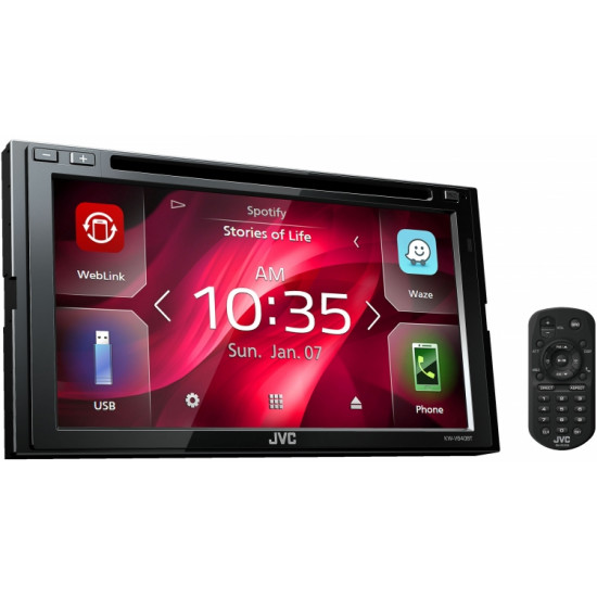 JVC KW-V640BT 6.8" WebLink Spotify Bluetooth DVD Double DIN AV Radio Receiver JVC KW-V640BT 6.8" WebLink Spotify Bluetooth DVD Double DIN AV Radio Receiver