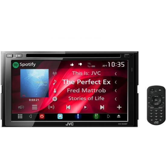 JVC KW-V640BT 6.8" WebLink Spotify Bluetooth DVD Double DIN AV Radio Receiver JVC KW-V640BT 6.8" WebLink Spotify Bluetooth DVD Double DIN AV Radio Receiver