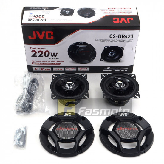 JVC CS-DR420 DR Series 4 inch 2 way Car Speakers 35W RMS