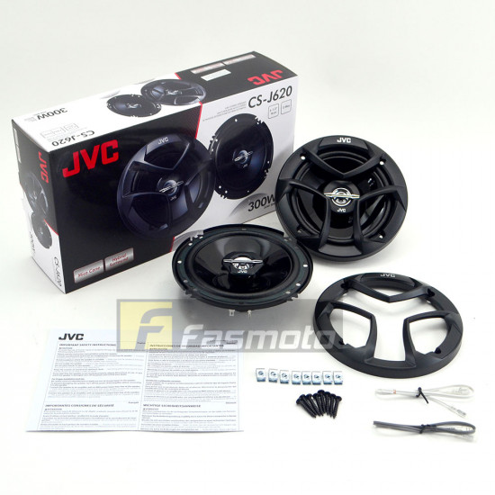 JVC CS-J620 J Series 6.5 inch 2 way Coaxial Car Speakers 30W RMS JVC CS-J620 J Series 6.5 inch 2 way Coaxial Car Speakers 30W RMS