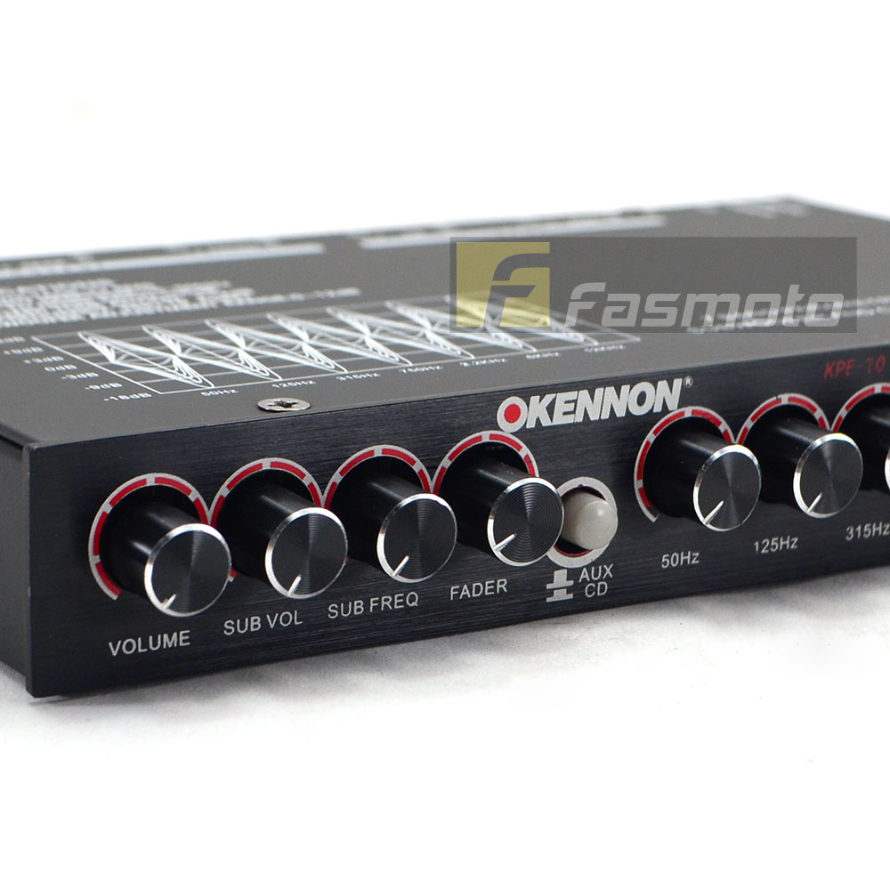 Genuine Kennon KPE70 7Band Parametric PreAmp with Subwoofer Output CD/Aux Switch Malaysia