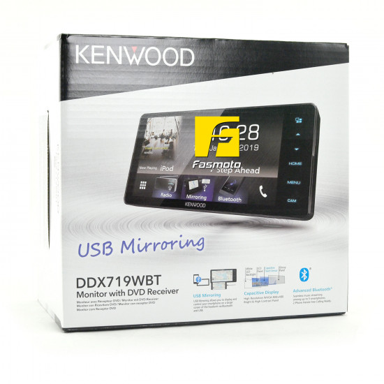 Kenwood DDX719WBT 6.95" Capacitive Touch Screen USB Mirroring Spotify Bluetooth DVD 200mm Receiver