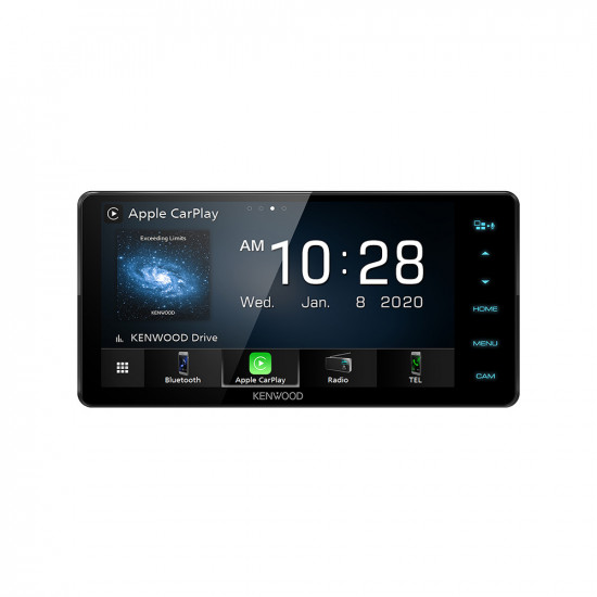 Kenwood DDX820WS 7.0" HD Apple CarPlay, Android Auto, Bluetooth, Spotify, USB, Hi-Res Audio, 200mm Receiver