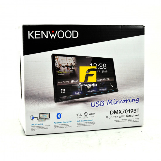 Kenwood DMX7019BT 6.95" Capacitive Touch Screen USB Mirroring Spotify Bluetooth 2-DIN Receiver (Does Not Play CD/DVD) Kenwood DMX7019BT 6.95" Capacitive Touch Screen USB Mirroring Spotify Bluetooth 2-DIN Receiver (Does Not Play CD/DVD)