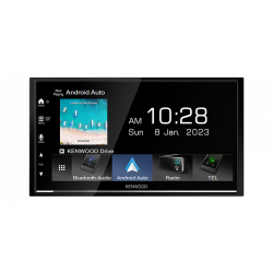 Kenwood DMX7022S 6.8" Capacitive Touch Digital Media Receiver with Apple CarPlay, Android Auto, USB Mirroring, Bluetooth