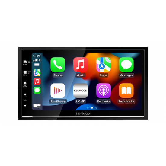Kenwood DMX7022S 6.8" Capacitive Touch Digital Media Receiver with Apple CarPlay, Android Auto, USB Mirroring, Bluetooth