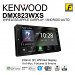 Kenwood DMX823WXS 9" 230MM Digital Multimedia Receiver with Wireless Apple CarPlay, Android Auto, Mirroring