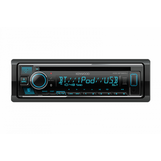 Kenwood KDC-BT660U USB / CD Single DIN Car Stereo Receiver