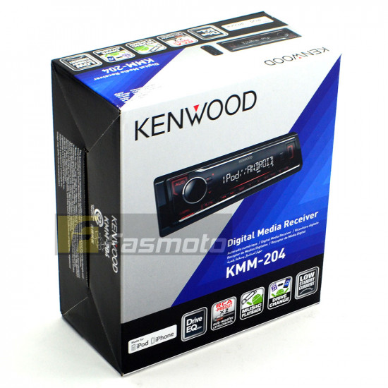 KENWOOD KMM-204 Single DIN USB Digital Media Receiver (Does Not Play CD)