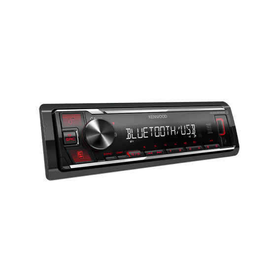 Kenwood KMM-BT208 Single DIN Bluetooth USB Aux Receiver (Does not Play CD, Remote Controller Not included)