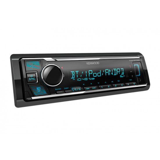 KENWOOD KMM-BT305 Single DIN Built-in Bluetooth USB Receiver (Does Not Play CD)