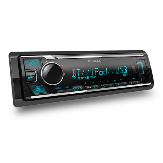 Kenwood KMM-BT408 Single DIN Bluetooth USB Aux Receiver (Does not Play CD, Remote Controller Not included)