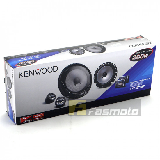 KENWOOD KFC-E715P 6.75 inch Component Speakers 30W RMS Neodymium Magnet