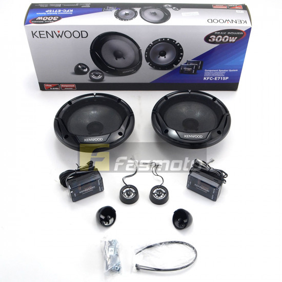 KENWOOD KFC-E715P 6.75 inch Component Speakers 30W RMS Neodymium Magnet