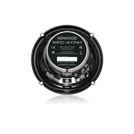 KENWOOD KFC-X1741 17cm 2 Way Coaxial Speakers 80W RMS