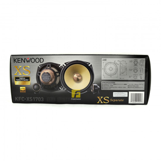 KENWOOD KFC-XS1703 Hi-Resolution Audio Certified 17cm Component Car Speakers KENWOOD KFC-XS1703 Hi-Resolution Audio Certified 17cm Component Car Speakers