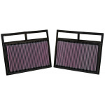 K&N Air Filter for MERCEDES-BENZ CL600 5.5L-V12; 2003-2011 (2 PER BOX) (33-2412)