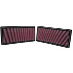 K&N Air Filter for LAND ROVER RANGE ROVER 5.0L V8; 2010 (2 PER BOX) (33-2446)