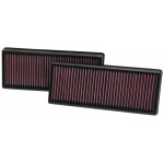 K&N Air Filter for MERCEDES BENZ CLS550; 2012 (2 PER BOX) (33-2474)