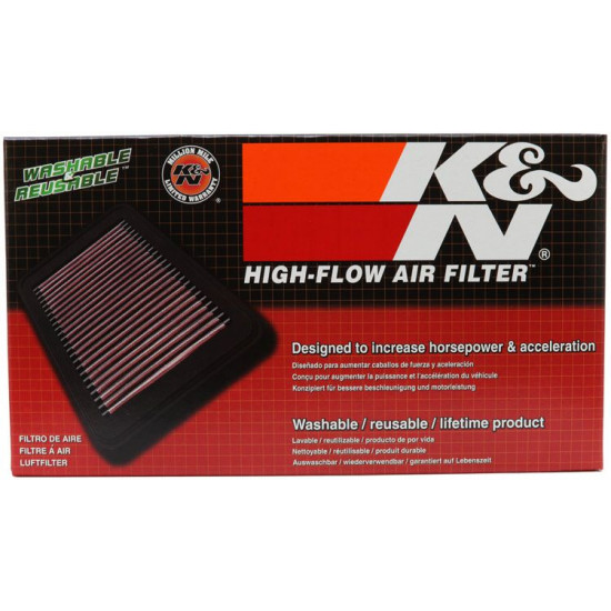 K&N Air Filter for TOYOTA VIOS 1.5L 2019, TOYOTA AVANZA 2016 1.5L, Perodua MYVI ARUZ 1.5L 2018-2020 (33-3016)