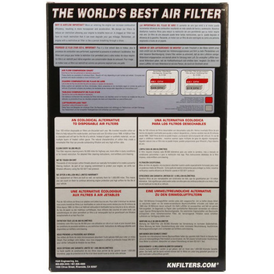K&N Air Filter for TOYOTA VIOS 1.5L 2019, TOYOTA AVANZA 2016 1.5L, Perodua MYVI ARUZ 1.5L 2018-2020 (33-3016) K&N Air Filter for TOYOTA VIOS 1.5L 2019, TOYOTA AVANZA 2016 1.5L, Perodua MYVI ARUZ 1.5L 2018-2020 (33-3016)