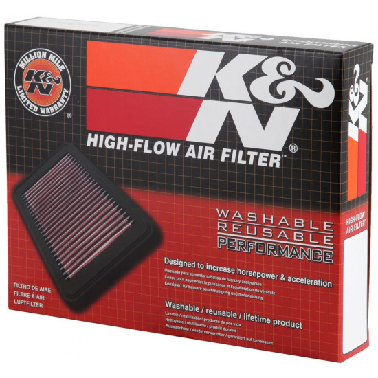 K&N Air Filter 33-3030 for Honda City 2014-2019, Honda BRV 2017-2019