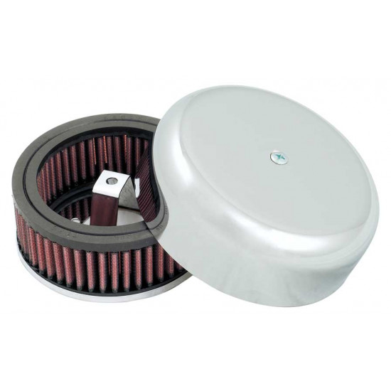 K&N Air Filter for HARLEY DAVIDSON BENDIX-TILLOTSON 6 inchOD, 2 inchH (RT-320B)