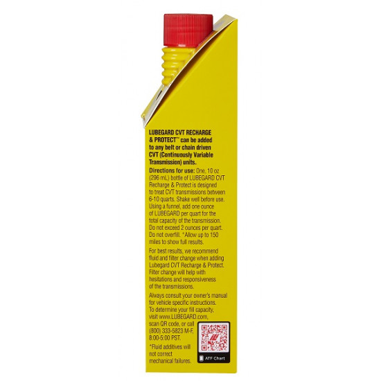 LUBEGARD CVT Recharge & Protect⢠10 FL OZ / 296mL LUBEGARD CVT Recharge & Protect⢠10 FL OZ / 296mL