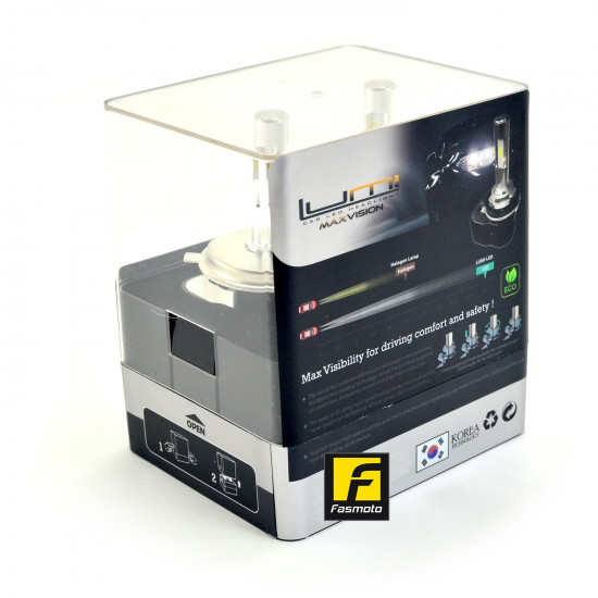 LUMI Max Vision H4 4300K Automotive Head Light LED Lamp - 1 Pair LUMI Max Vision H4 4300K Automotive Head Light LED Lamp - 1 Pair