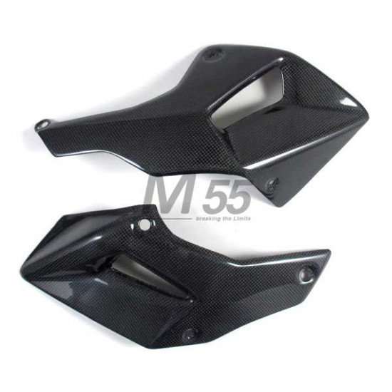 M55 Ducati Multistrada 1200s Carbon Fiber Belly Pan – 2pcs left and right, Glossy