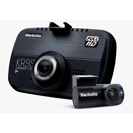 MARBELLA KR9S FHD Dual Dash Cam WiFi 24 Hours Recording Sony Exmor 32GB Memory