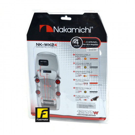 Nakamichi NK-WK24 4-Channel 4GA Amplifier Wiring Kit