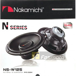 NAKAMICHI NS-W125 12" N-Series Rich Bass SVC Subwoofer 250W RMS (1 Pc)