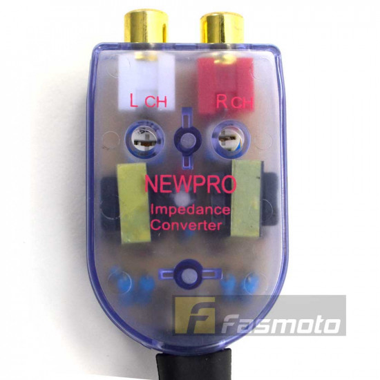 Newpro 2 Channel Adjustable High Low Impedance Convertor Line Out Converter