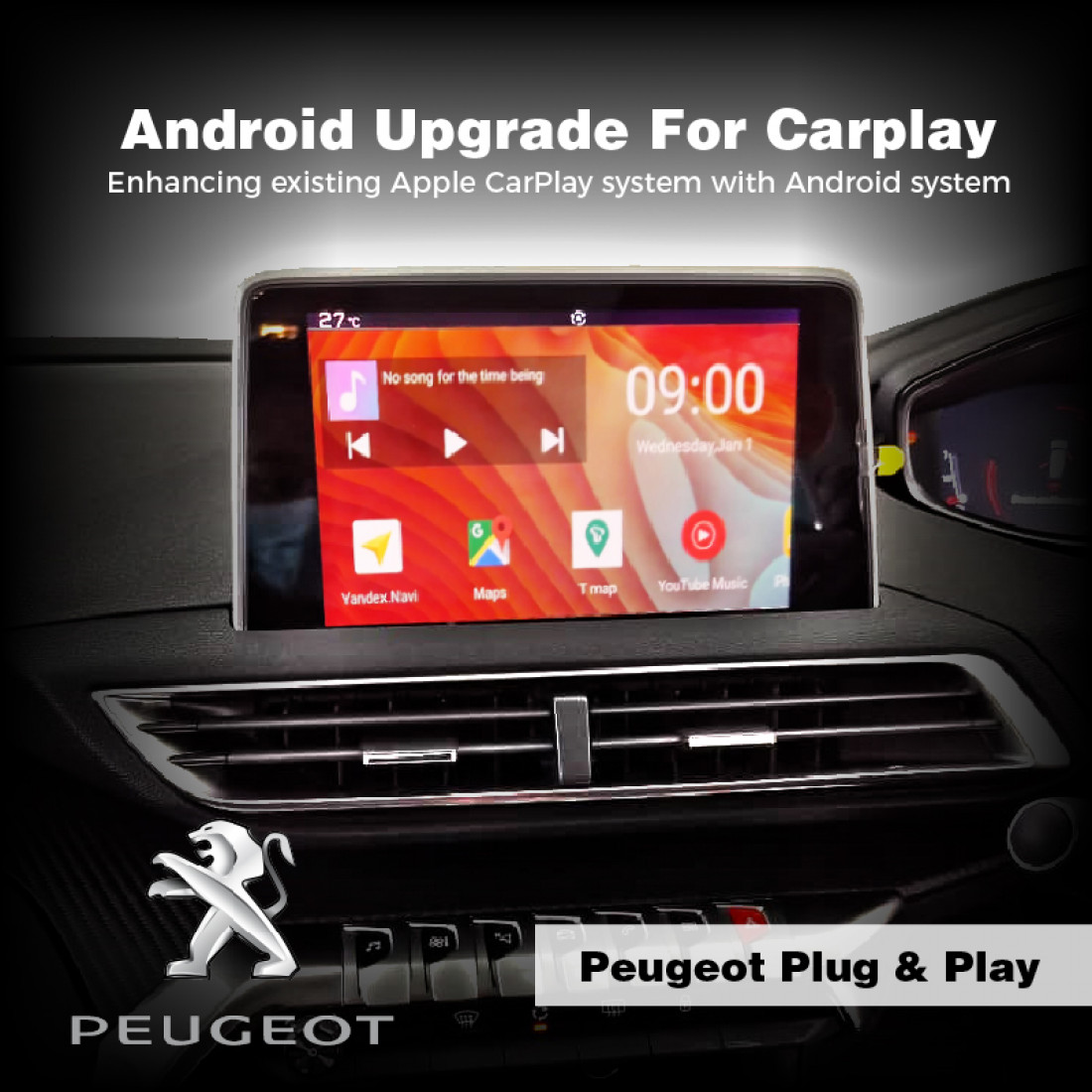 Android Upgrade for PEUGEOT Carplay Malaysia