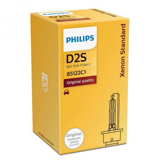 PHILIPS 85122C1 D2S 4200K XENON Standard HID Headlight Bulb (1 Piece) PHILIPS 85122C1 D2S 4200K XENON Standard HID Headlight Bulb (1 Piece)