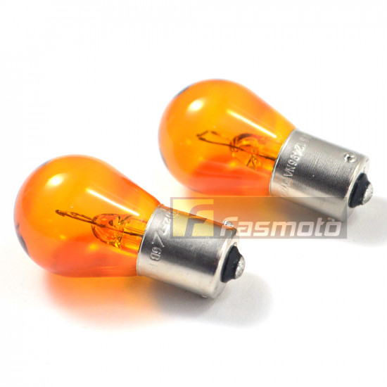 PHILIPS 12496CP PY21W Conventional 12V 21W BAU15s Amber Light Bulb