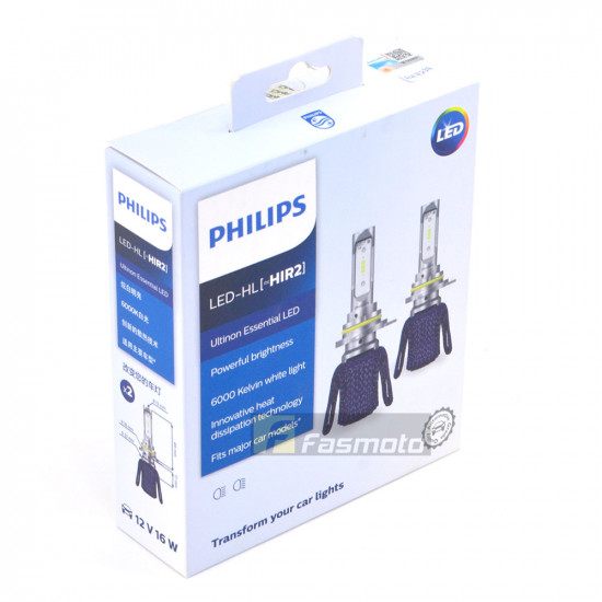 PHILIPS 11012UEX2 HIR2 Ultinon Essential LED Head Light 6000K 12V (1 Pair) PHILIPS 11012UEX2 HIR2 Ultinon Essential LED Head Light 6000K 12V (1 Pair)
