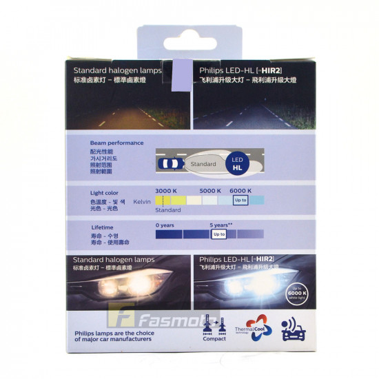 PHILIPS 11012UEX2 HIR2 Ultinon Essential LED Head Light 6000K 12V (1 Pair) PHILIPS 11012UEX2 HIR2 Ultinon Essential LED Head Light 6000K 12V (1 Pair)