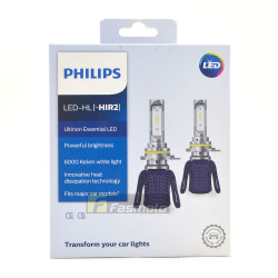 PHILIPS 11012UEX2 HIR2 Ultinon Essential LED Head Light 6000K 12V (1 Pair)