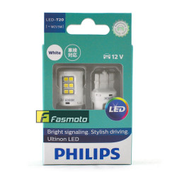 PHILIPS 11066ULWX2 T20 Ultinon LED White Bright Signalling 6000K 12V (1 Pair)