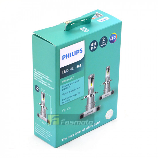PHILIPS 11342ULX2 H4 Ultinon LED Head Light 6000K 12V (1 Pair) PHILIPS 11342ULX2 H4 Ultinon LED Head Light 6000K 12V (1 Pair)