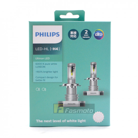 PHILIPS 11342ULX2 H4 Ultinon LED Head Light 6000K 12V (1 Pair) PHILIPS 11342ULX2 H4 Ultinon LED Head Light 6000K 12V (1 Pair)