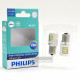 PHILIPS 11498ULWX2 S25 Ultinon LED White Bright Signalling 6000K 12V (1 Pair)