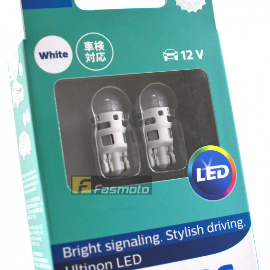 PHILIPS 11961ULWX2 T10 Ultinon LED White 35 Lm 12V 1W Twin Pack PHILIPS 11961ULWX2 T10 Ultinon LED White 35 Lm 12V 1W Twin Pack