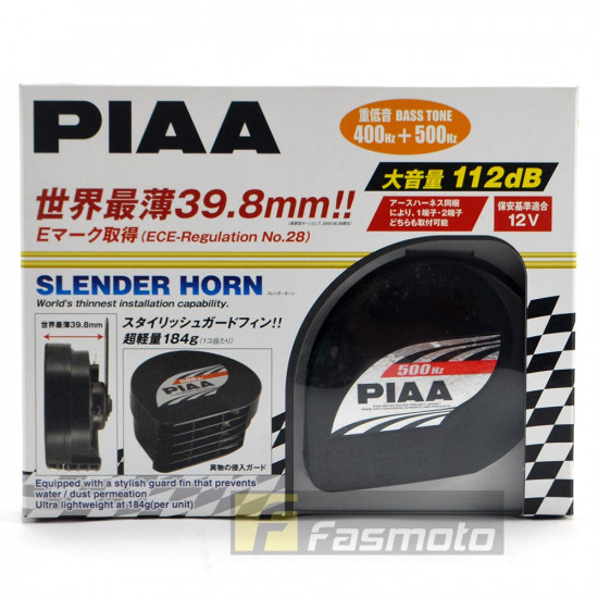 PIAA HO-12 Dual Tone Slender Ultra Light Twin Horns 112dB 12V (400/500Hz) PIAA HO-12 Dual Tone Slender Ultra Light Twin Horns 112dB 12V (400/500Hz)