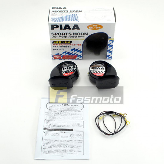 PIAA HO-2 Dual Tone Light Weight Twin Super Car Horn 112dB 12V (400/500Hz) PIAA HO-2 Dual Tone Light Weight Twin Super Car Horn 112dB 12V (400/500Hz)