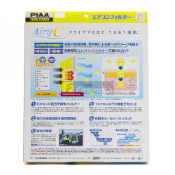PIAA EV-6 Airy C Cabin Air Conditioner Filter fo Select Japanese Car Makes