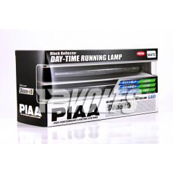 PIAA L-226W Deno-i 6 with 9 White LED Black Reflector Daytime Running Lamp DRL